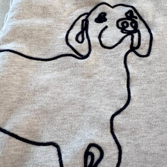 Talbots Size Large Sweatshirt with Emboidered dog on front and back - Picture 7 of 10